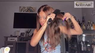 OMG!Color Wigs for Vibrant Lives!Watch Me Style This Gorgeous Brown Wig!FT QT Hair