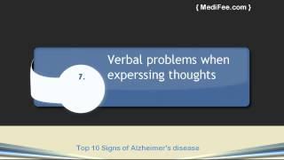 Top 10 Signs of Alzheimer's Disease