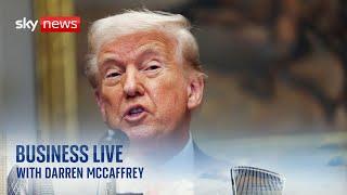 Global stocks plunge as Trump trade war expands | Business Live with Darren McCaffrey