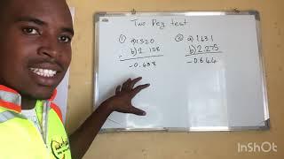 How to do and calculate a two peg test