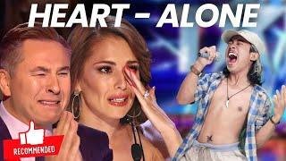 The judges cried hysterically when they heard the song Heart Alone on the world stage  | AGT 2023