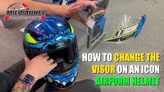 PARTS TIPS:  HOW TO CHANGE THE VISOR ON ICON AIRFORM HELMET!