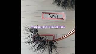 3D mink eyelash vendors with package custom size and color