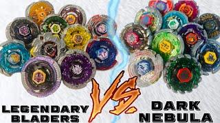 The LEGENDARY BLADERS vs The Dark Nebula! (ANIME BATTLES) Beyblade Metal Fight!!!