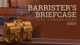 Barrister's Leather Briefcase Size Comparison