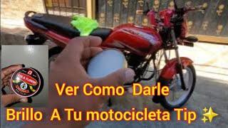 bajaj platina Ver como darle brillo a tu  motocicleta  Tip ️