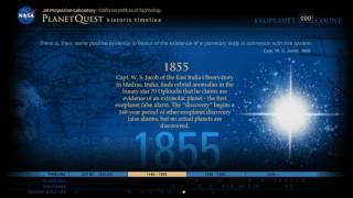 Exoplanet Exploration: PlanetQuest Historic Timeline