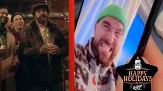  Funny Travis Kelce + Jason Kelce Garage Beer Holiday Commercial with Surprise Ending 