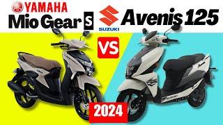 Yamaha Mio Gear S vs Suzuki Avenis | Side by Side Comparison | Specs & Price | 2024