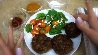 Cooking ASMR : Russian Beef and Buckwheat Patties. Soft Spoken. Back to Basics. Eating sounds.