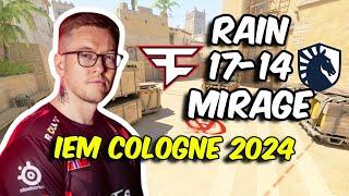 CS2 POV FaZe rain (17/14) vs Liquid (Mirage) @ IEM Cologne 2024