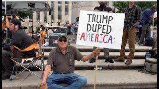 POWERFUL WORDS: 'We've Gotta Stop This Guy' Protests Trump At Arraignment For His WWII Father 8/3/23