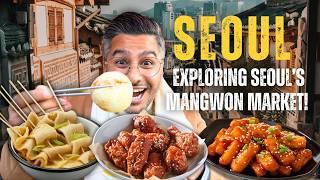 First Time Eating STINGRAY in Korea! 🫣Exploring Seoul’s Mangwon Market!