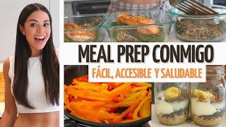 MEAL PREP CONMIGO PARA LA SEMANA | ACCESIBLE, RICO Y SALUDABLE