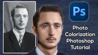 How to Colorize Old Photos in Photoshop By Hand, and With AI. Step-by-Step Tutorial 2024