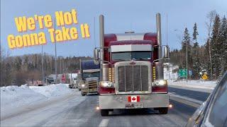 Remembering The Freedom Convoy Rolling Across Ontario - Twisted Sister "We're Not Gonna Take It"