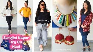 Sarojini Nagar Try On Haul | Indian Street Shopping | Perkymegs