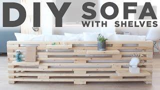 DIY Sofa with Shelves | A 3-Tool Project