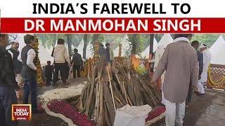 State Funeral For Dr Manmohan Singh: Top Leaders Pay Respects At Nigambodh Ghat | India Today