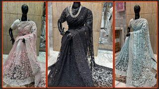 Designer-Inspired Bollywood Net Sarees | Elegant Resham Embroidery & Zari Work | Rs. 5885