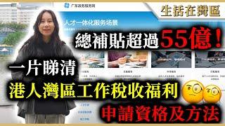 【生活在灣區】香港人才大灣區工作稅收福利申請資格及方法教學