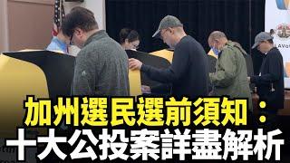 加州選民選前須知：十大公投案詳盡解析｜今日加州