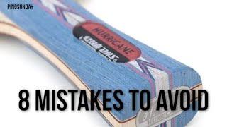 Mistakes when choosing first table tennis rackets