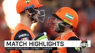 Perth punish sluggish Thunder with whirlwind opening stand | KFC BBL|09