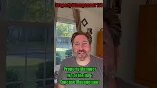 Property Manager Tip of the Day|| Expense Management || Property Management 101 #shorts #realestate