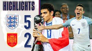 England U17 5-2 Spain U17 | Foden, Gibbs-White, Guéhi and Brewster World Cup Winners In India!