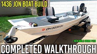 1436 Jon Boat Build Complete Overview | Bass Boat Conversion Walkthrough