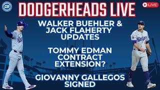 DodgerHeads Live: Tommy Edman signing extension with Dodgers? Walker Buehler & Jack Flaherty updates