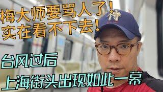 看不下去！真的想骂人！台风过后上海街头出现如此一幕！