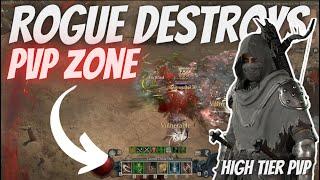 DIABLO 4 - Rogue DESTROYS PvP Zone / High tier PvP [4K]