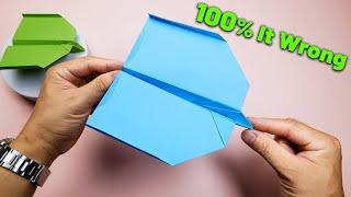 How to Make a Paper Airplane | 100% of You Are Doing It Wrong