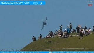  LIVE - Newcastle Williamtown Airshow 2023 - ️ RAAF Flying Display 1️ Nobbys Beach w/SydSquad