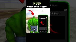 HULK Cheat Code INDIAN BIKE DRIVING #youtubeshorts #shorts #gtav