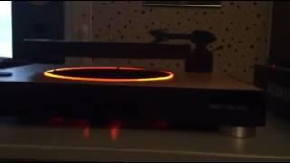 Testing the prototype of Mag Lev Audio levitating turntable