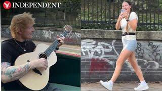 Ed Sheeran serenades passing jogger while filming music video on canal boat