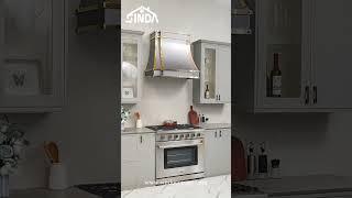 Luxury in Every Detail: SINDA Stainless Steel Range Hood #interiordesign #kitchen #rangehood