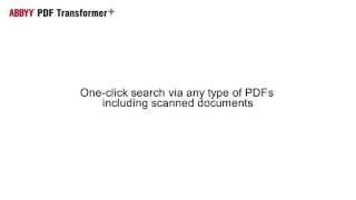 How-to No. 61 —  One-click search via any type of PDFs (even scanned documents)