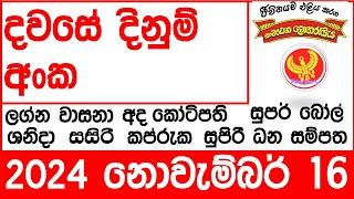 සංවර්ධන ලොතරැයි ප්‍රතිඵල  DLB Lottery show Results  2024.11.17 All