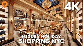 Christmas Holiday Luxury Shopping at Bloomingdale's NYC | Iconic First-Person Experience