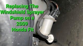 Replacing The Windshield Sprayer Pump on a 2009 Honda Fit