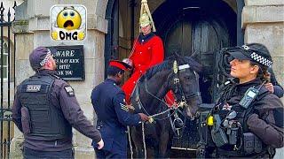 Press the panic button twice by Royal guard for help, Royal Kings horse guard.!