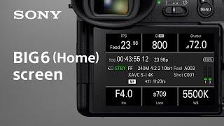BIG6 (Home) screen | Cinema Line FX2 | Sony
