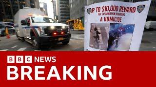 US police question 'person of interest' after killing of CEO in New York | BBC News