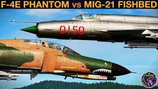 RE-MATCH! F-4E Phantom vs Mig-21 Fishbed: BVR Missile Battle & Dogfight | DCS