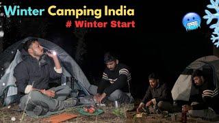 Winter Camping In Deep Forest With Friend | Winter Camping In India | Bora The Camper