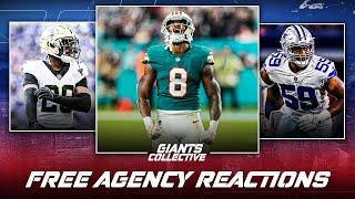 NEW YORK GIANTS FREE AGENCY REACTIONS!